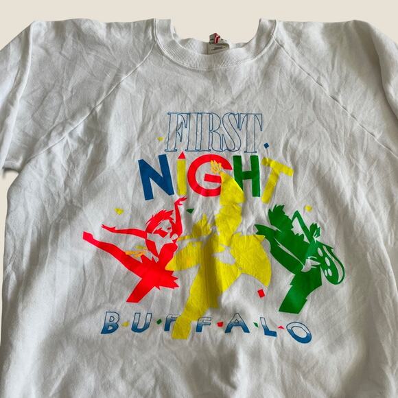 vintage first night buffalo crewneck sweatshirt xl - Picture 2 of 4